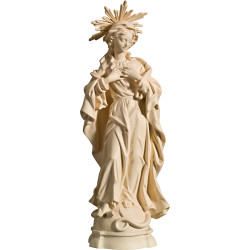 Virgen Inmaculada barroca con aureola